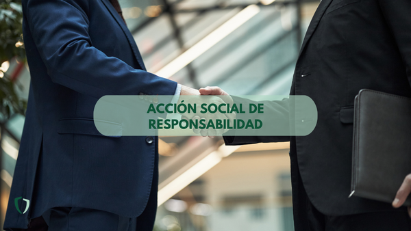 Dos directivos estrechándose la mano